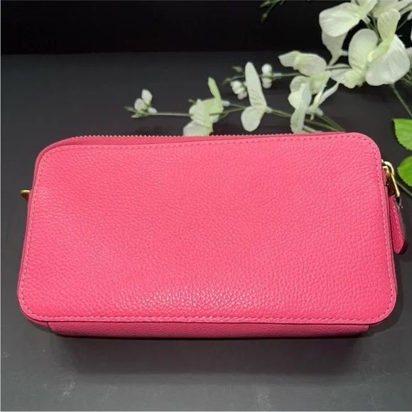 Coach Kira Crossbody wristlet 88484 Pink Double Zip Star Applique - Picture 2 of 14
